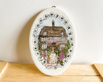 Ceramic Decorative Tiles Featuring A Kent Cottage and Garden, Ireland, Wales, Jersey, Canterbury Cathedral, Being Sold Individually
