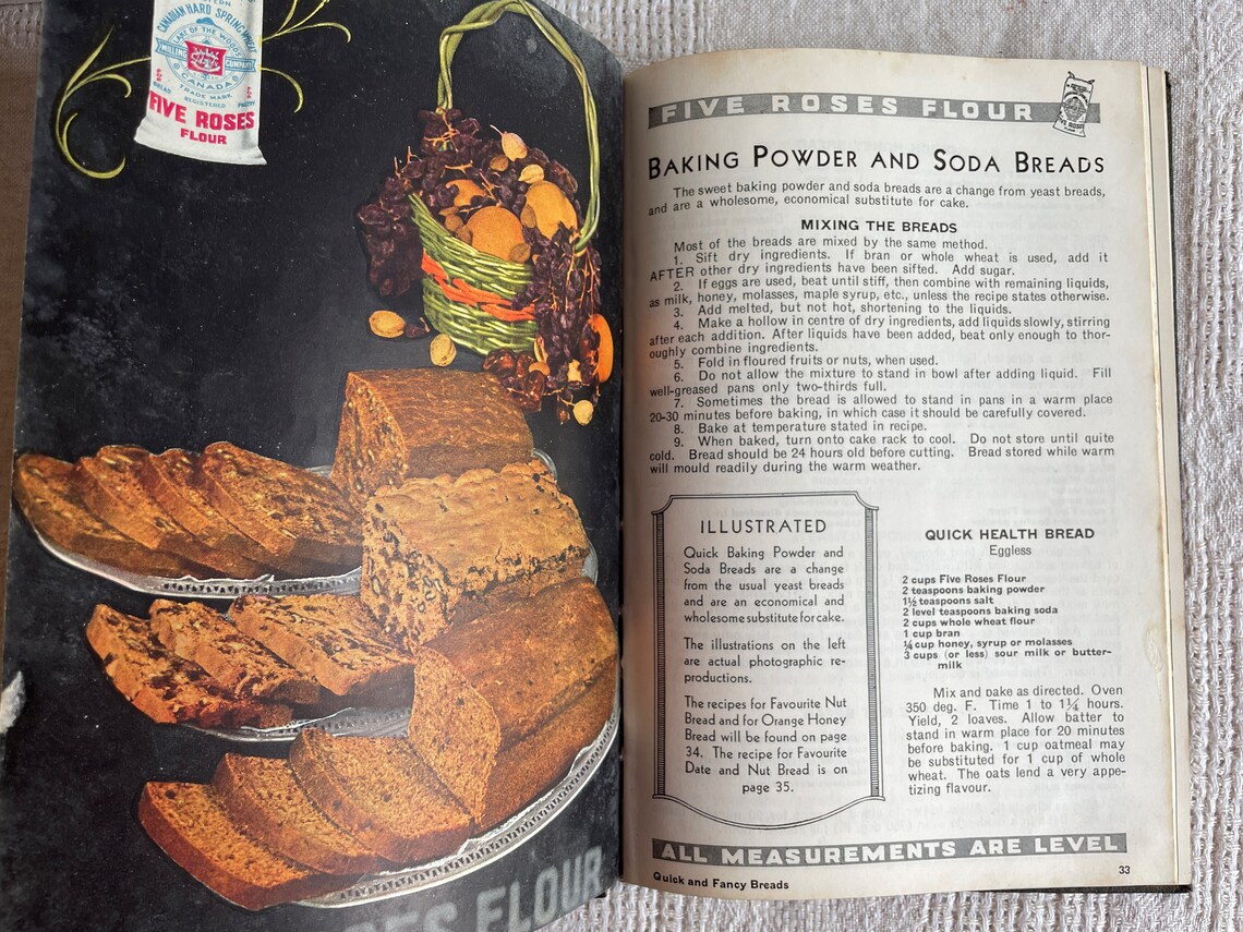 Five Roses Flour Cookbook 1932 A Guide to Good Cooking Etsy UK