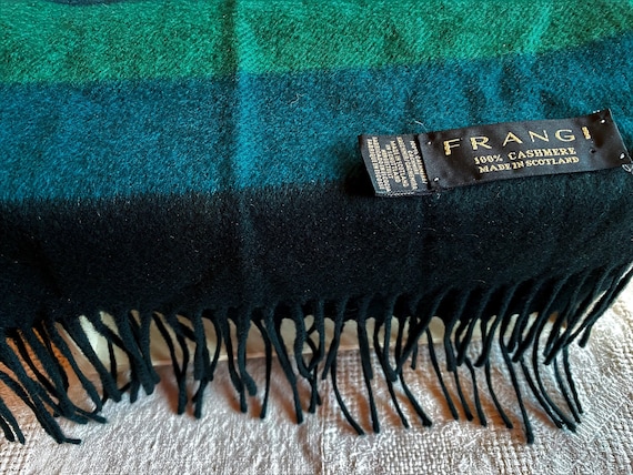 Frangi Cashmere Scarf, Pure Cashmere, Striped Scar