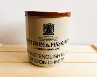 フォートナム＆メイソン スティルトン チーズクリーム 黒磁器製保存