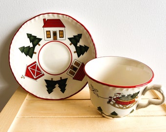 Masons Christmas Village Vintage Dishware (Pieces Being Sold Separately), Made in England, Designed by Marsten-Mandrajji