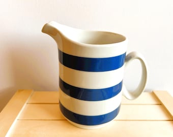 Staffordshire Vintage Chef Ware Blue and White Striped Dishes, Made in England, Selling Individually