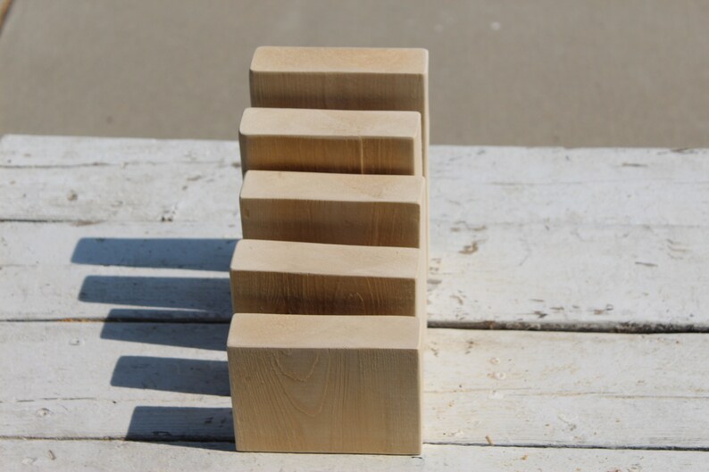 Set 5 of Unfinished Large Wood Blocks Pine Sanded Natural Etsy