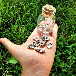 Iridescent Shell Runes / Runes in a Jar / Shell Runes / Elder Futhark ...