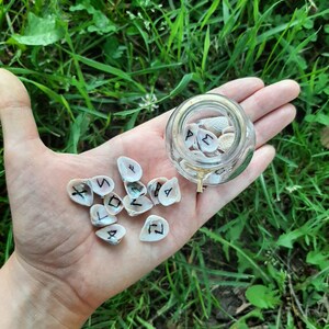 Shell Runes Iridescent Shell Runes / Runes in a Jar / Shell Runes / Elder Futhark ...