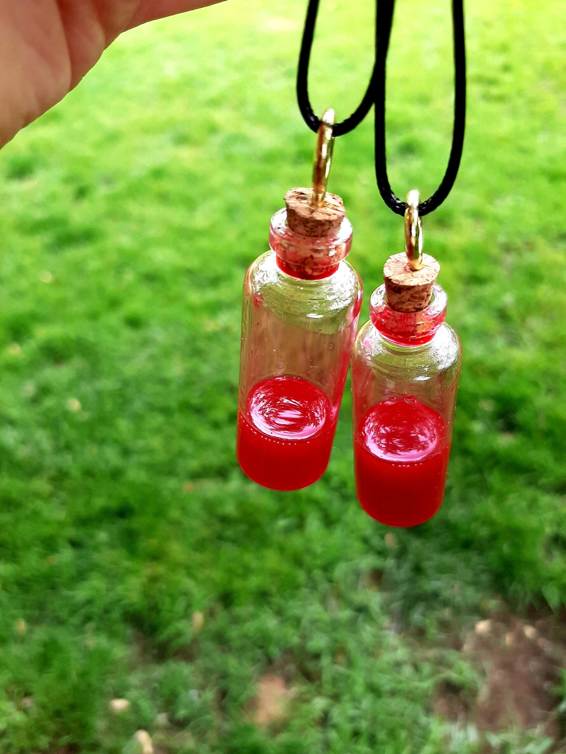 Blood Vial Couples Pendant / Blood Vial Necklace / Blood Vial Etsy