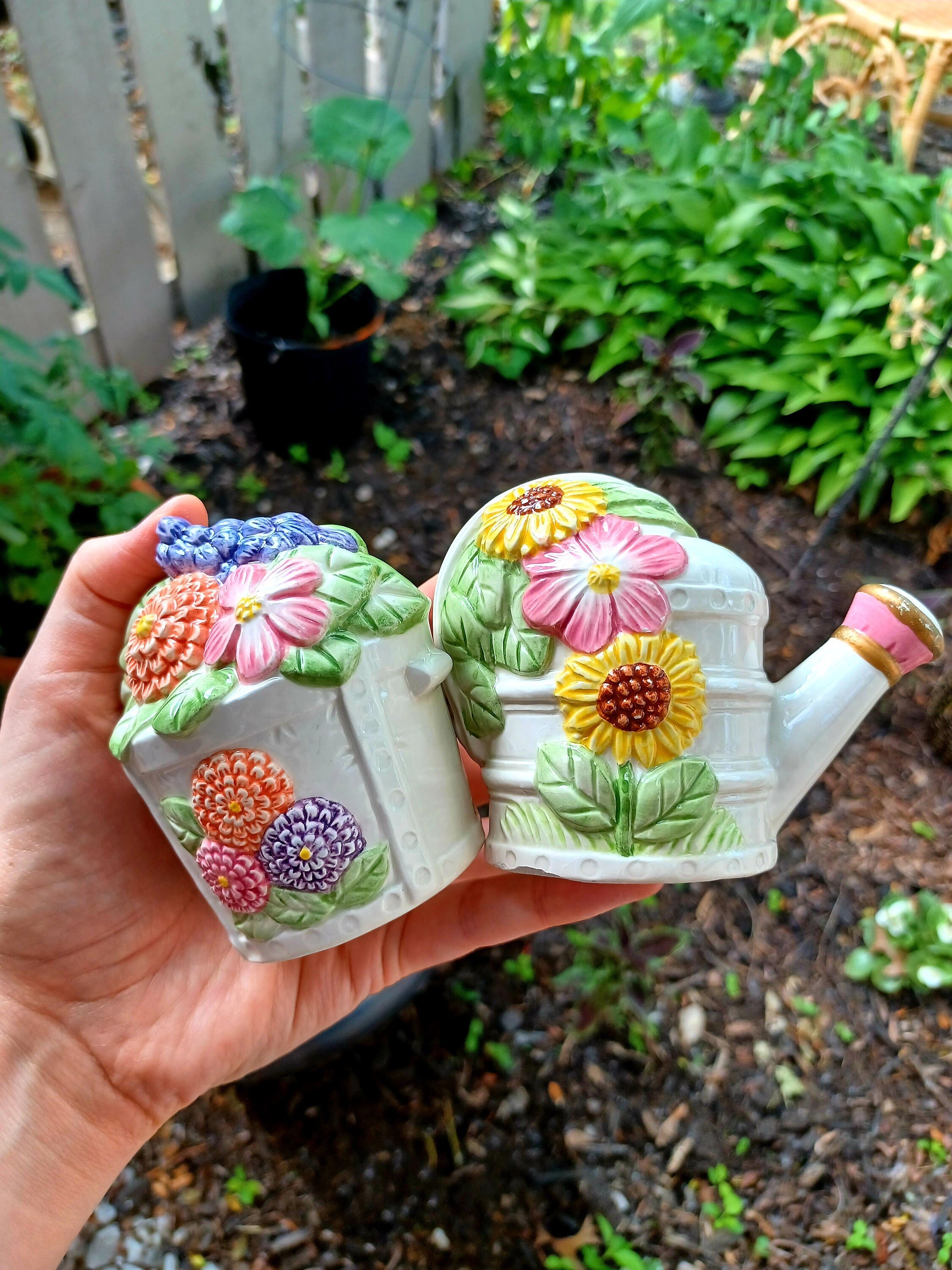 専用ピンクディージー傾城小苗銅壺レース 1993 Omnibus Porcelain Watering Can and Pot / Fairy Garden
