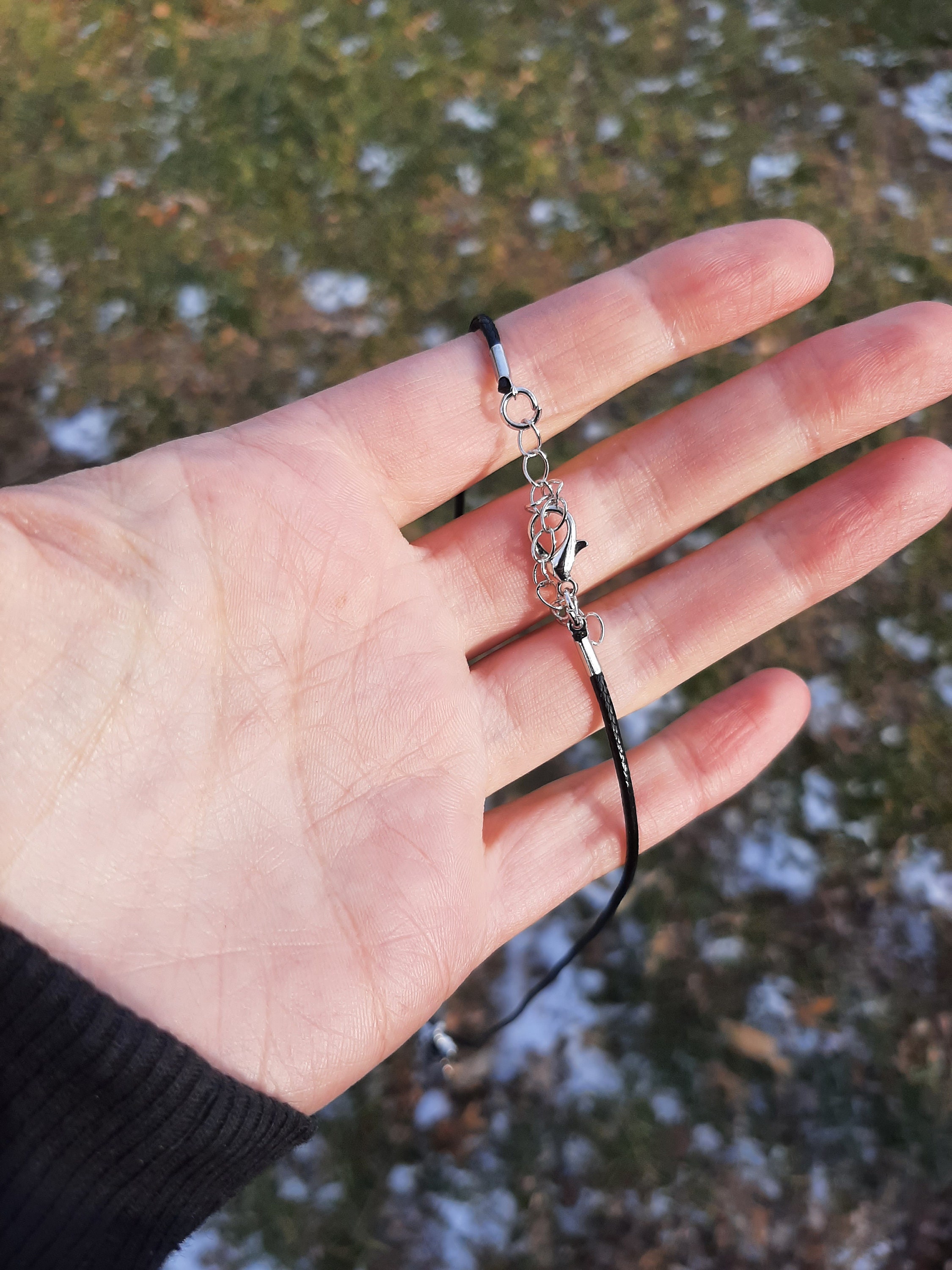 Hourglass Necklace / Black Sand Necklace / Sand Timer / Steampunk / Whimsy
