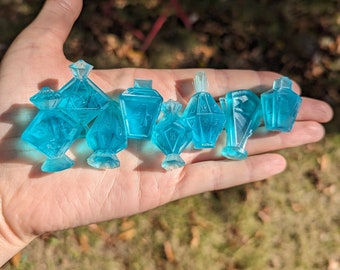 Crystal Potion Dice Rapturous Dice TTRPG Gifts Blue Dice Potion Dice Nerd Gift RPG Dice Resin Dice Resin Crystal Blue Dice Game Master
