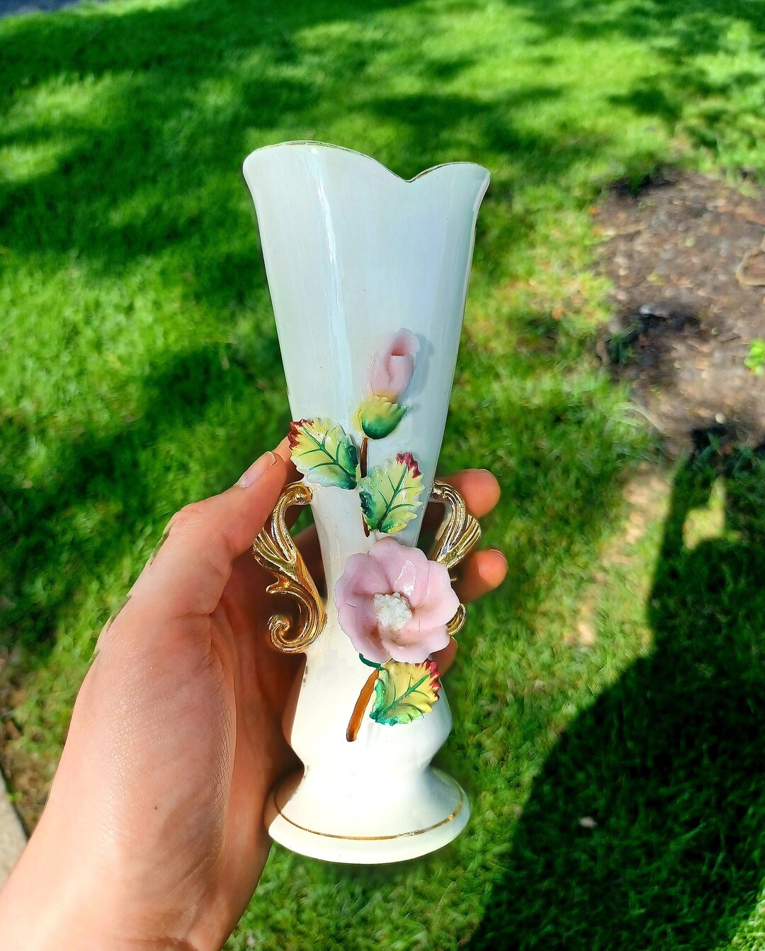 Ucagco Vase / Occupied Japan Vase / Ucagco Floral Vase / Old Etsy