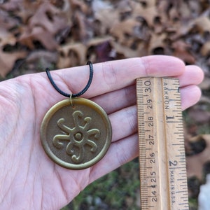 Runic Tentacle Necklace Bronze Hastur Necklace Lovecraftian Occult Pendant Handmade Lovecraft Gifts Horror Gifts for Horror Fans Literature