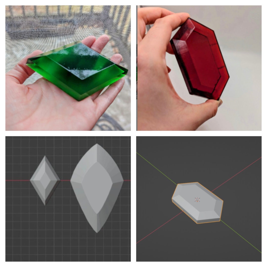Large Custom Crystal Resin Crystal Design Your Own Resin Gem Cosplay ...