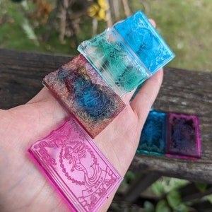 Cartas de Tarot de resina de colores personalizadas Crea tus propias cartas de Tarot Runas de adivinación