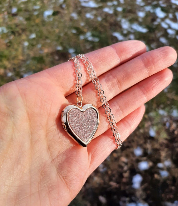 Romantic Diamond Heart Necklace