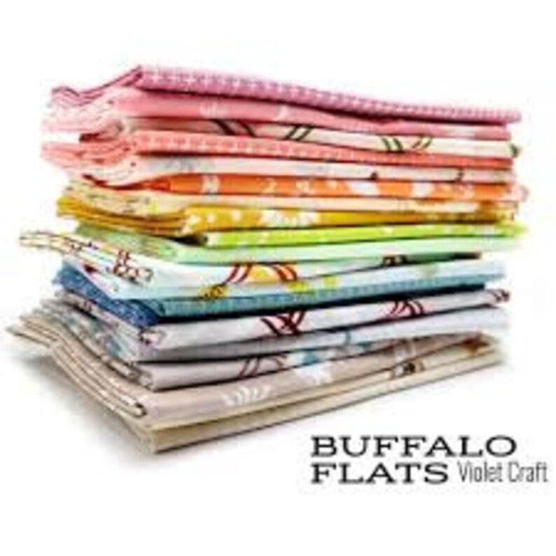 Robert Kaufman 20 Fabrics Fat Quarter Bundle Bandana Fabrics Violet Craft Buffalo Flats