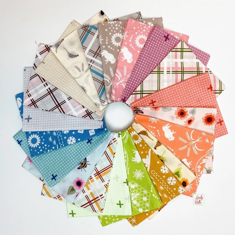 Robert Kaufman 20 Fabrics Fat Quarter Bundle Bandana Fabrics Violet Craft Buffalo Flats