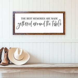 Farmhaus Küche Schild SVG: Memories Round The Table (Schnittdatei & printable Art)