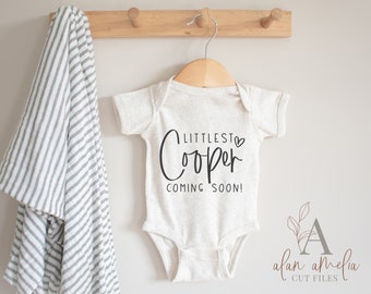 Download Baby Announcement Onesie Svg Etsy