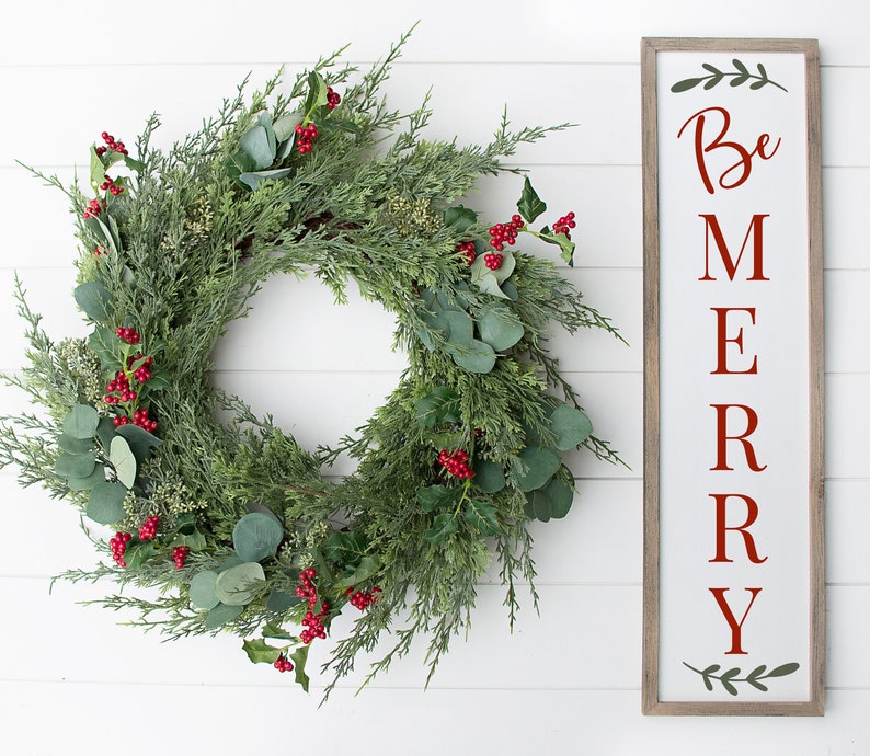 Download Be Merry Vertical Sign SVG File Vertical Sign Svg ...