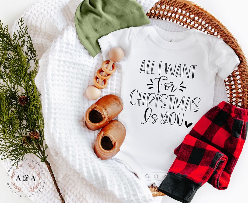 Download All I Want For Christmas Is You SVG Christmas Onesie Svg ...