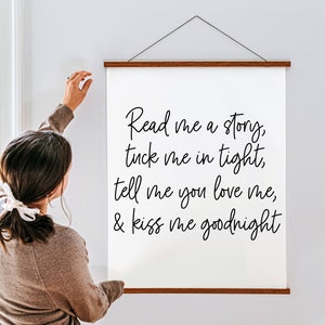 Read Me A Story SVG | Children&#39;s Poem Svg | Nursery Sign Svg | Kid&#39;s Room Wall Decor | Cricut | Silhouette