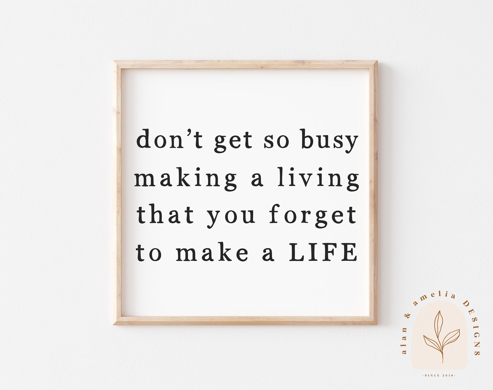 Motivational Quote SVG Don't Get so Busy Making A Living Etsy