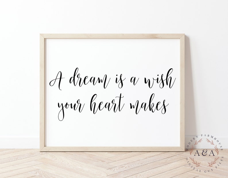 Download A Dream Is A Wish Your Heart Makes Svg Cinderella Movie Quote | Etsy
