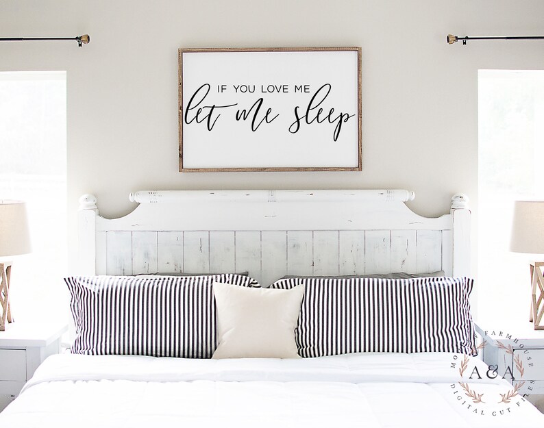 Download If You Love Me Let Me Sleep Svg Romantic Bedroom Sign Svg ...