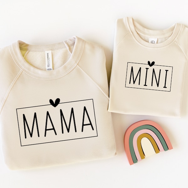 Mommy and Me Shirt SVG CUT | Mama and Mini | Mother and Daughter Matching Shirt Design | Mom Life | Gift for Mom