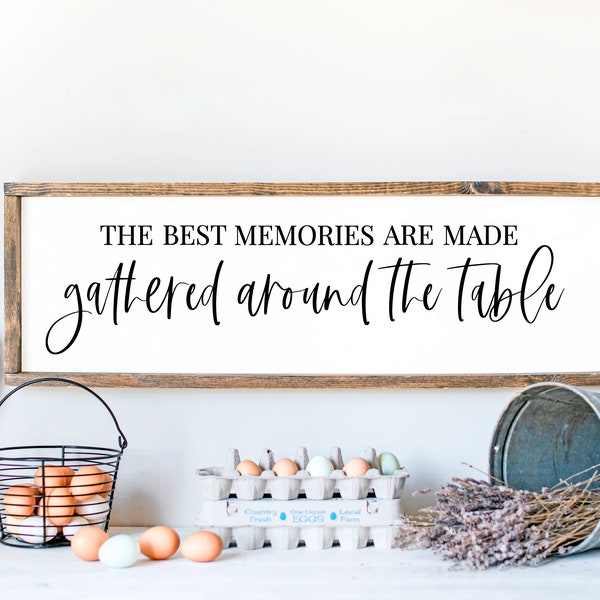 The Best Memories Are Made Around The Table SVG | Modern Farmhouse Svg | Family Svg | Kitchen Sign Svg | Dining Room Wall Decor | Cut File