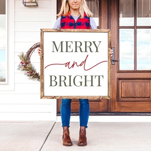 Merry and Bright SVG | Christmas Saying Svg | Holiday Cut File | Christmas Coffee Mug Svg | Holiday Tea Towel Svg | Wood Sign Svg | Cricut