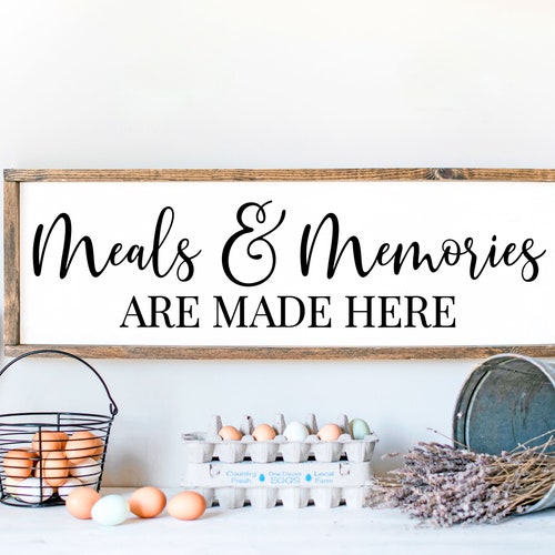 Meals & Memories Are Made Here SVG PDF Digital File Vector Etsy