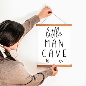 Little Man Cave SVG | Jongenskamer Bord Svg | Speelkamer bord Svg | Jongens slaapkamer muur decor | Jongenskwekerij Bord Svg | Hout teken gesneden bestand | Cricut