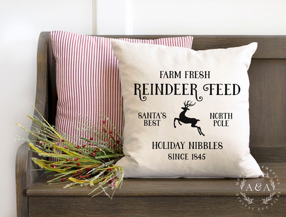 Reindeer Feed Svg Christmas Svg Holiday Cut File Christmas Etsy