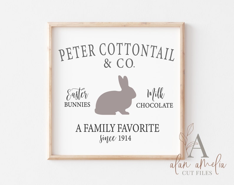 Peter Cottontail And Co Svg Easter Bunny Svg Modern | Etsy