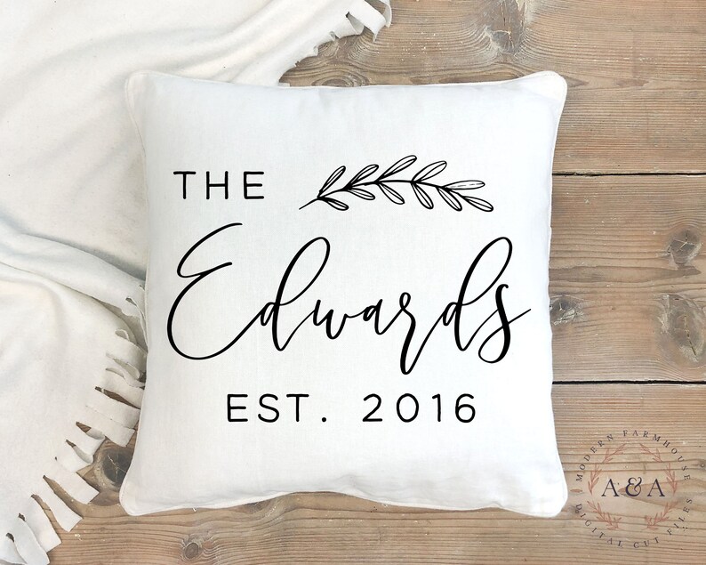 Download Personalized Family Name SVG Family Established Svg Newlywed | Etsy