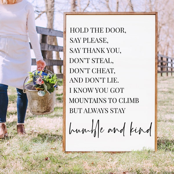 Blijf altijd nederig en vriendelijk SVG: Tim McGraw Lyrics (digitaal gesneden bestand)