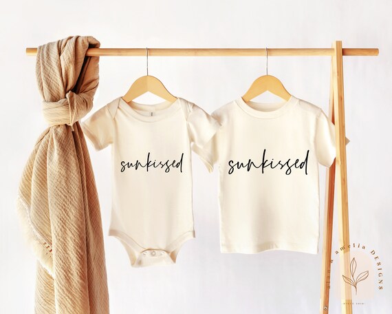 Sunkissed Sibling Shirts SVG: Beach Vacation Tee Design (Digital Download)