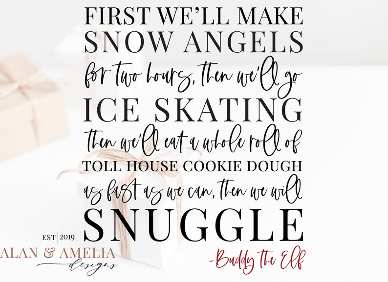 Download Buddy The Elf Quote SVG Elf Movie Quote Svg Christmas Bucket | Etsy