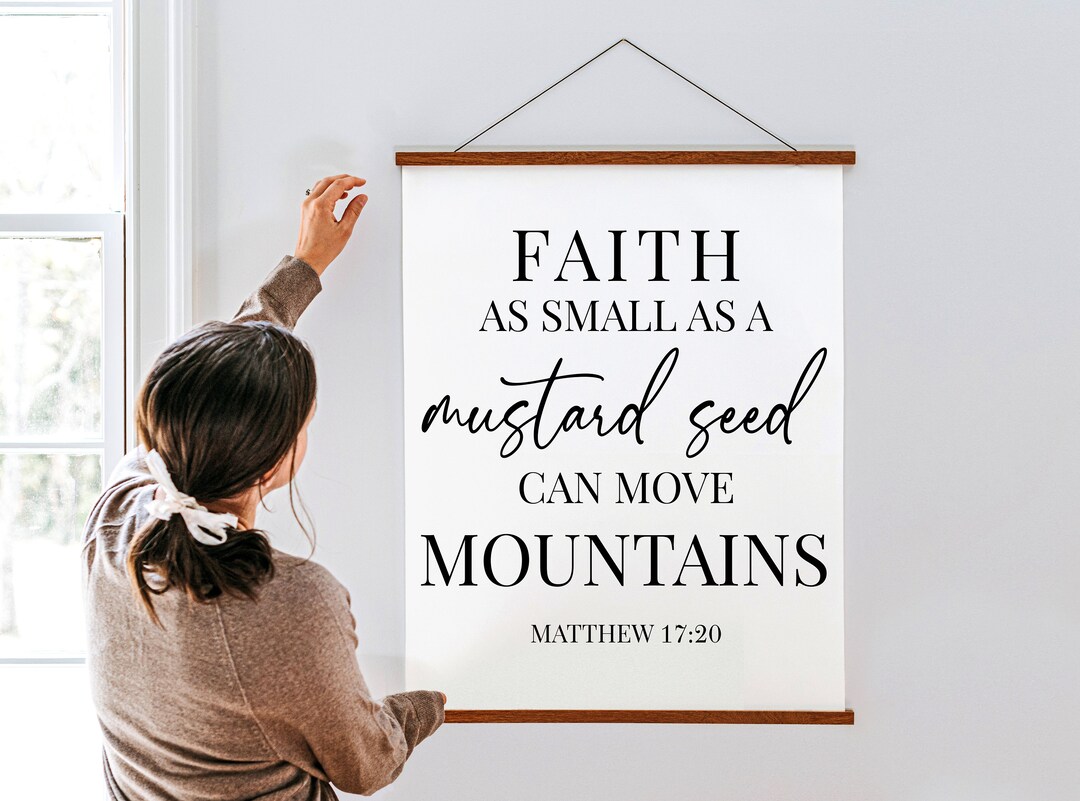 Faith as Small as a Mustard Seed SVG Matthew 17:20 Scripture Sign Svg ...