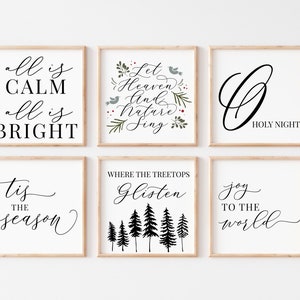 Christmas Sign SVG Bundle: Holiday Song & Saying Designs (Digital Cut File)