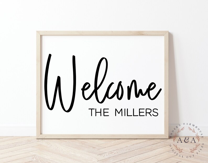 Download Personalized Welcome Doormat Svg Custom Welcome Sign Svg ...