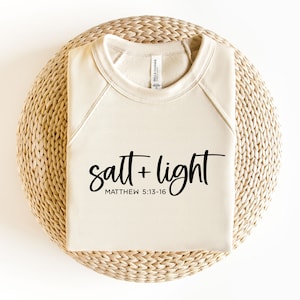 Sal + Luz SVG / Mateo 5:13-16 / Archivo minimalista de corte de camisa cristiana / / Versículo de la Biblia Png / Escritura / Cricut / Silueta / Sublimación