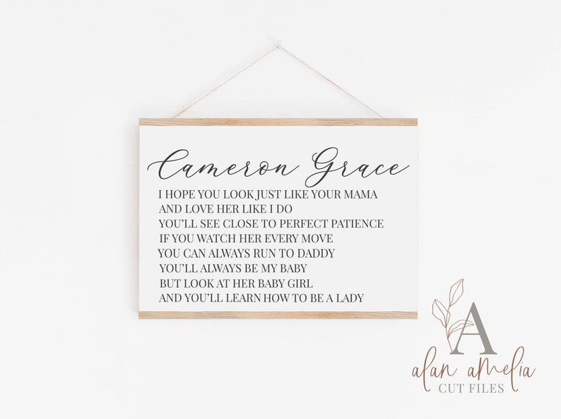 Brett Young Lyrics Svg Custom Printable Personalized Baby Gift Svg Personalized Girl Name Svg Personalized Nursery SVG Lady SVG