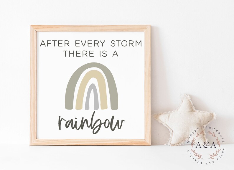 Download After Every Storm There Is A Rainbow Svg Rainbow Baby ...
