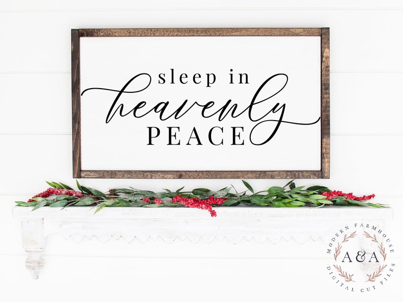 Sleep In Heavenly Peace SVG Silent Night Lyrics Svg Etsy