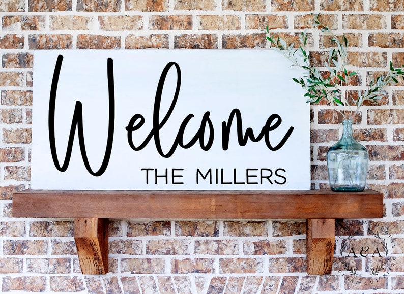 Download Personalized Welcome Doormat Svg Custom Welcome Sign Svg | Etsy