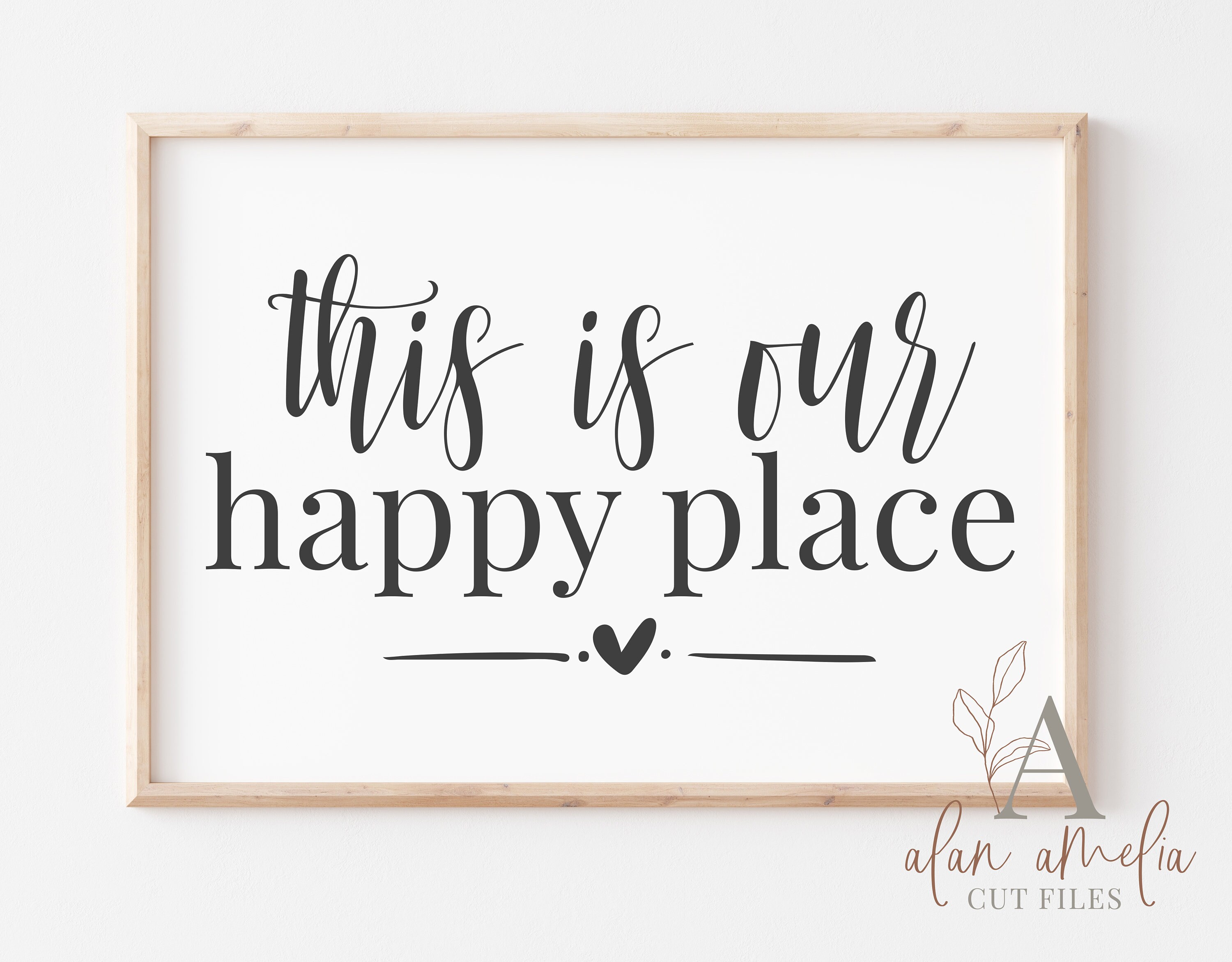 This Is Our Happy Place SVG Housewarming Svg Modern Etsy