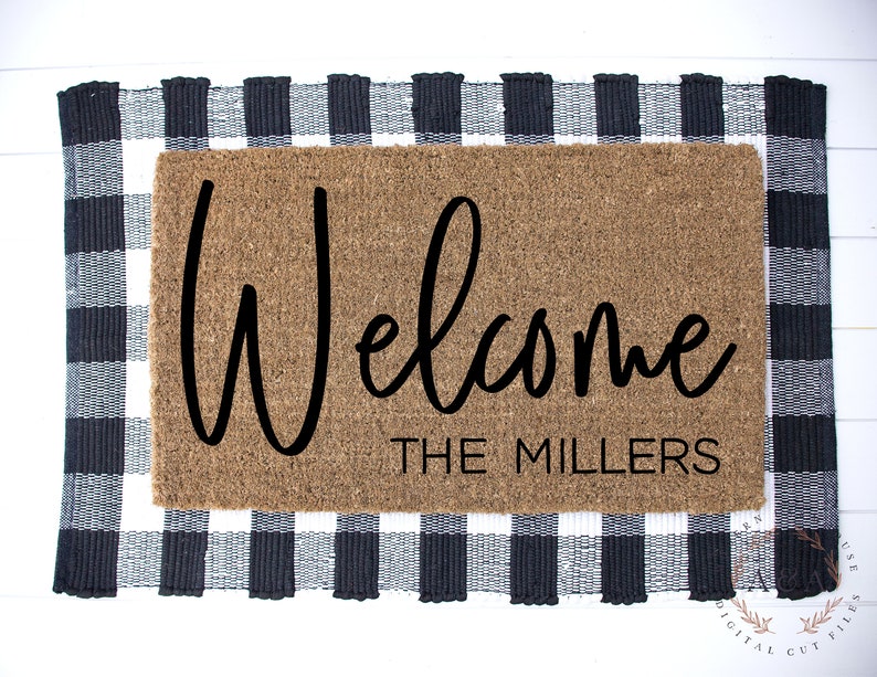 Download Personalized Welcome Doormat Svg Custom Welcome Sign Svg | Etsy