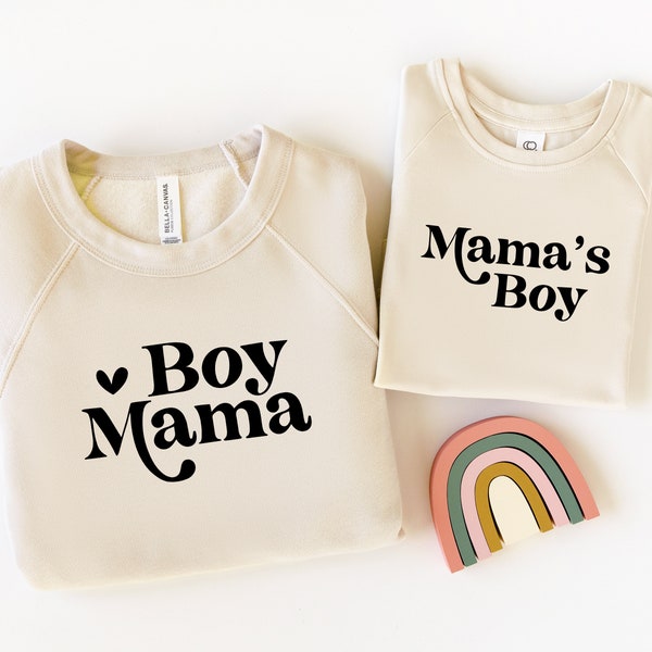 Boy Mama SVG | Mama's Boy CUT FILE | Mommy and Me Shirt Design | Retro Mama and Mini | Boy Mom Graphic Tee png | Mama's Boy